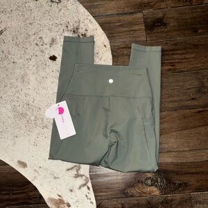 Yogalicious Lux Tribeca Crop Tight in Agave Green
